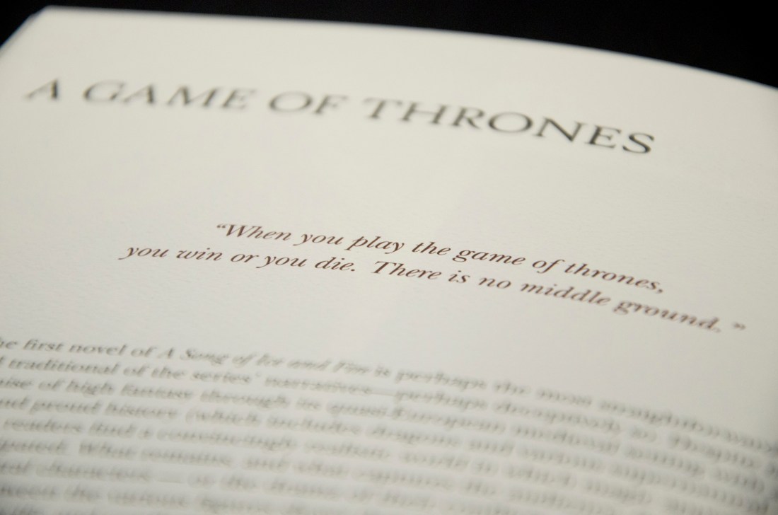 The catalogue featured quotes throughout it to introduce each section