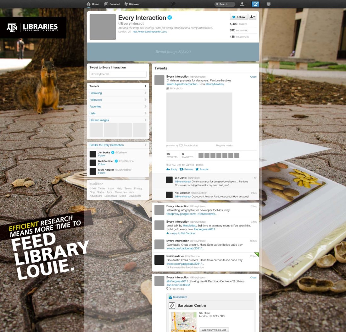 Twitter skin mock-up
