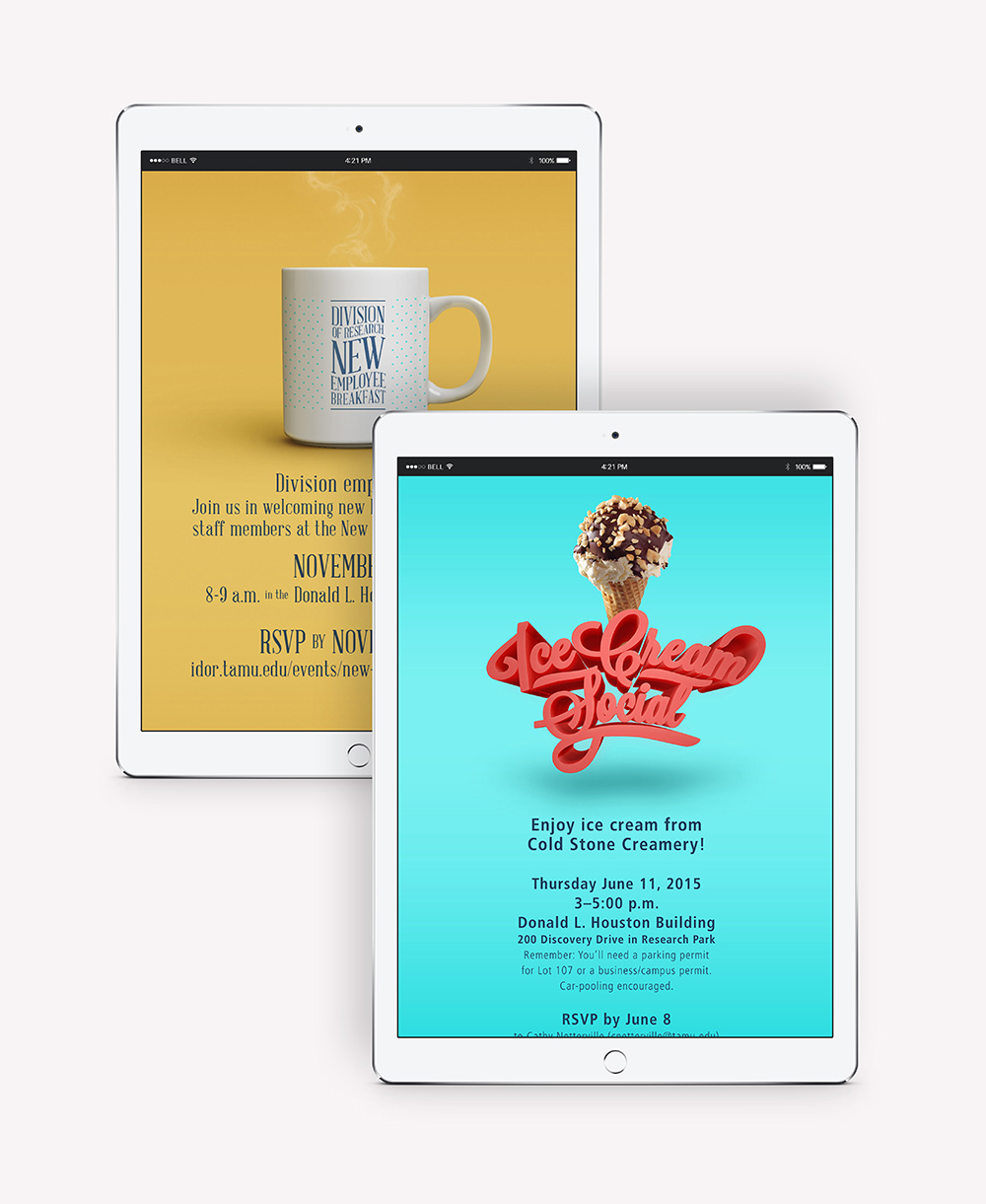 Ice Cream iPad Mockup